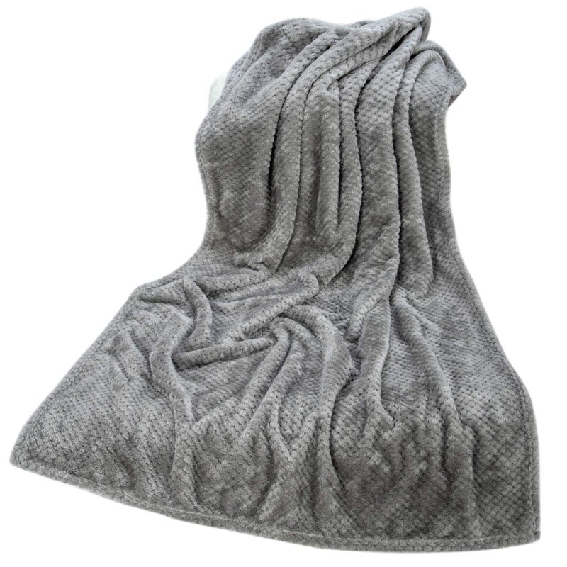 WONDER MIRACLE Fuzzy Throw Blanket, Plush Fleece Blankets for Adults, Toddler, Boys and Girls, Warm Soft Blankets and Throws for Bed, Couch, Sofa, Travel and Outdoor, Camping (40â€Ã—60â€, Flint Gray) - Image 5